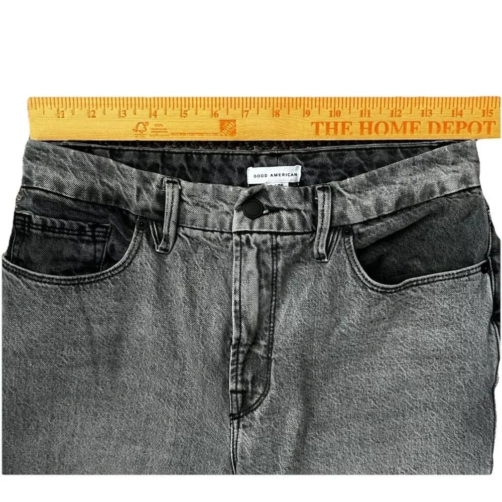 Good American Good Vintage Two Tone Jeans Womens Size 6/28 Gray Black Stone Wash - Picture 7 of 11